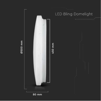 LED Kattovalo LED/36W/230V d. 50 cm 3000/4000/6400K