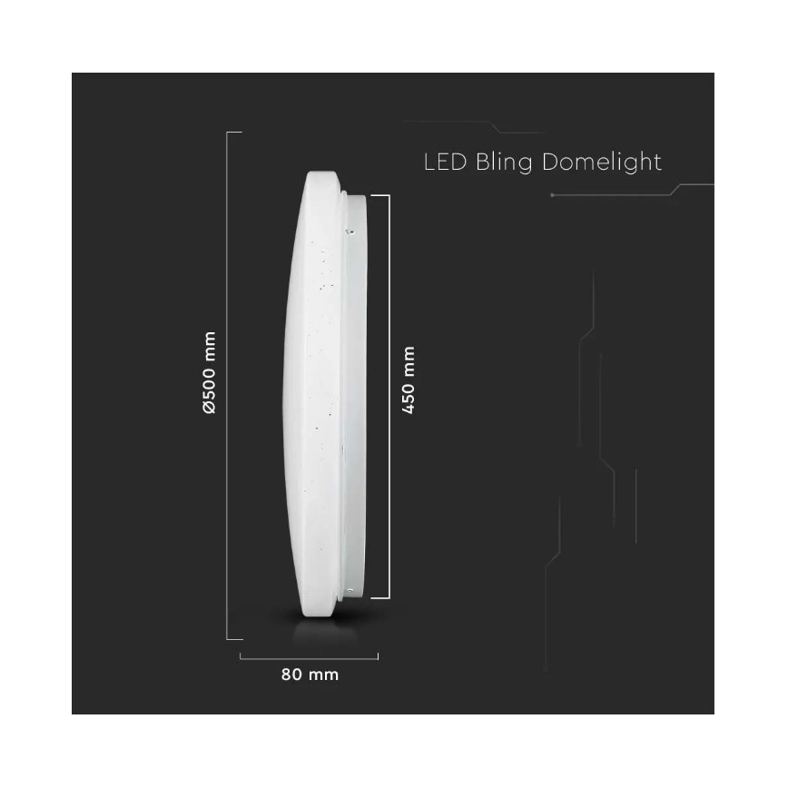 LED Kattovalo LED/36W/230V d. 50 cm 3000/4000/6400K