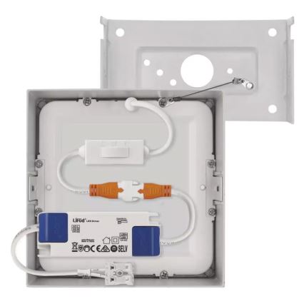 LED Kattovalo NEXXO LED/7,6W/230V 3000/3500/4000K 12x12 cm valkoinen