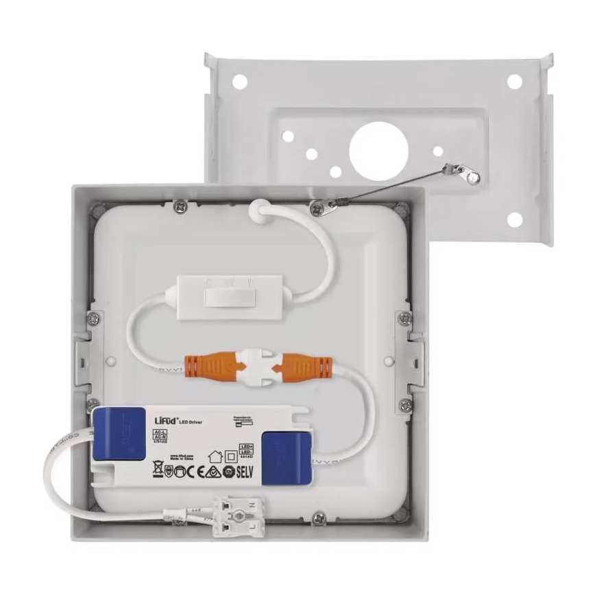 LED Kattovalo NEXXO LED/7,6W/230V 3000/3500/4000K 12x12 cm valkoinen