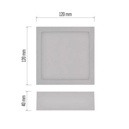 LED Kattovalo NEXXO LED/7,6W/230V 3000/3500/4000K 12x12 cm valkoinen