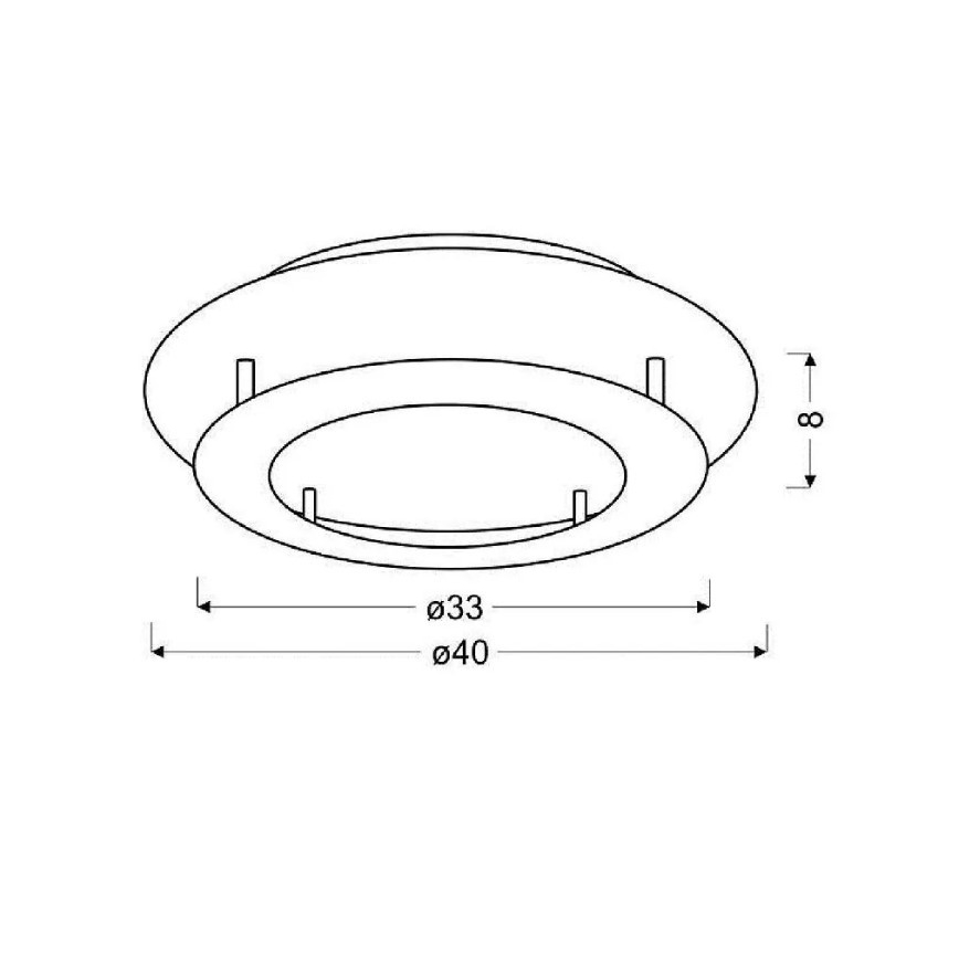 LED-kattovalo MERLE LED/18W/230V