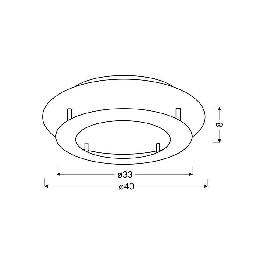 LED-kattovalo MERLE LED/18W/230V