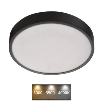 LED Kattovalo NEXXO LED/28,5W/230V 3000/3500/4000K d. 30 cm musta
