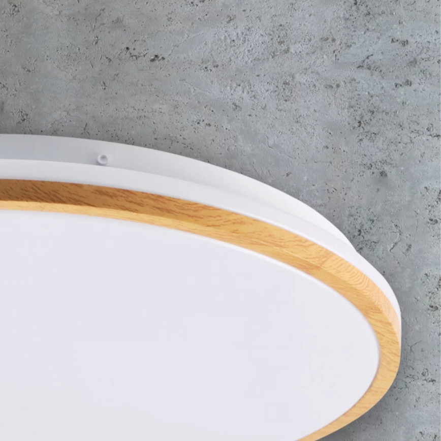 LED-kattovalo WOODY LED/15W/230V d. 28 cm
