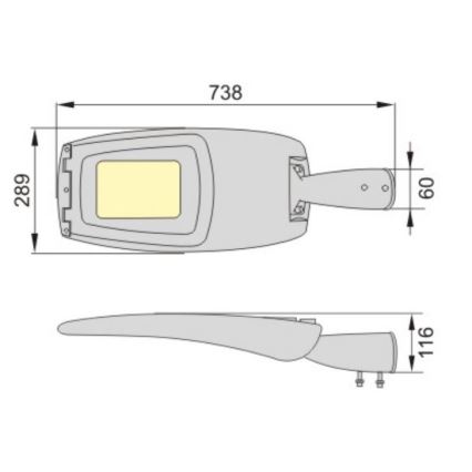 LED Katulamppu ADQUEN PLUS LED/100W/230V IP66