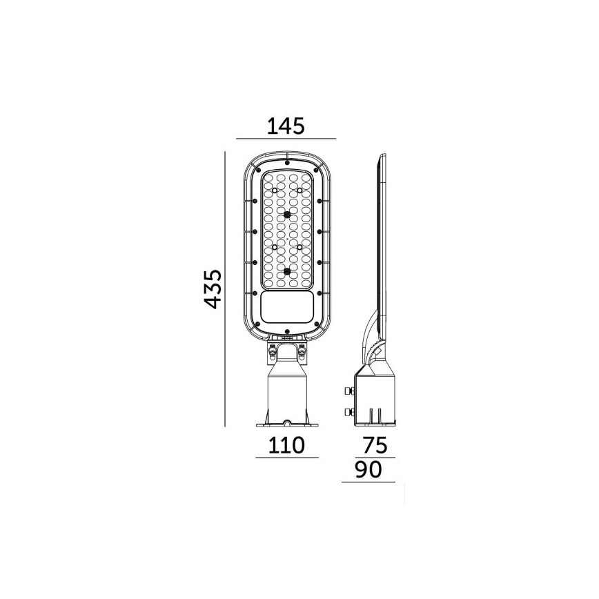 LED-katuvalaisin BRELUXO LED/50W/230V 4000K IP65