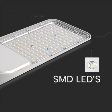 LED-katuvalaisin hämäräkytkimellä SAMSUNG CHIP LED/100W/230V 4000K IP65 harmaa