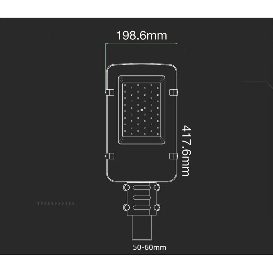 LED-katuvalaisin SAMSUNG CHIP LED/30W/230V 4000K IP65