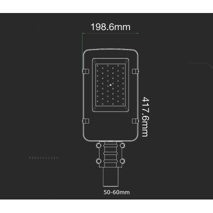 LED-katuvalaisin SAMSUNG CHIP LED/30W/230V 6400K IP65