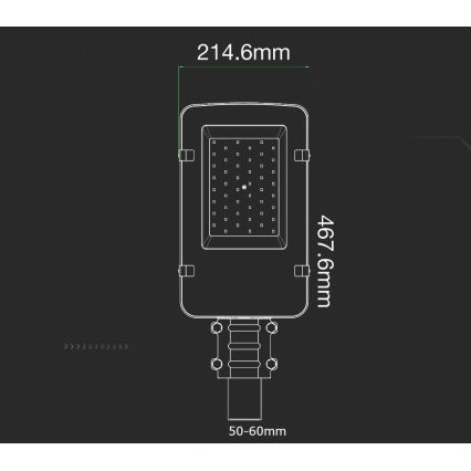 LED-katuvalaisin SAMSUNG CHIP LED/50W/230V 4000K IP65