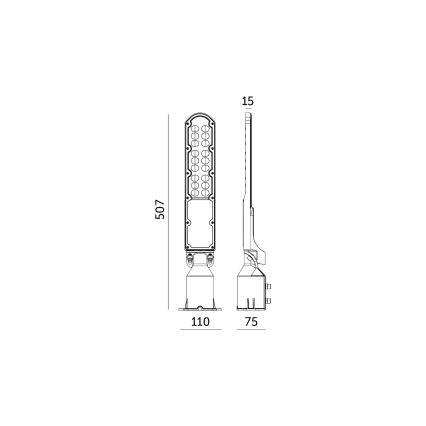 LED-katuvalo hämäräanturilla CYOTO LED/50W/230V IP65 4000K