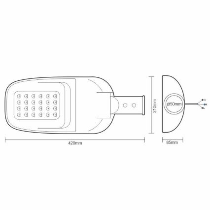 LED-katuvalo LED/40W/230V 5000K IP65