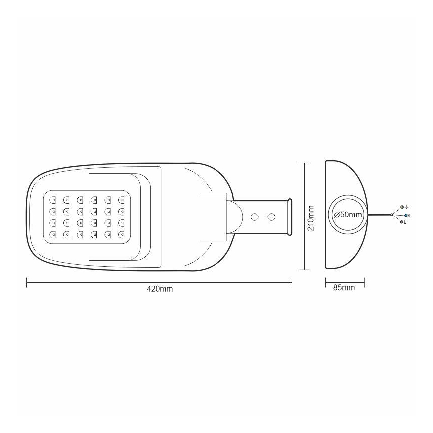 LED-katuvalo LED/40W/230V 5000K IP65