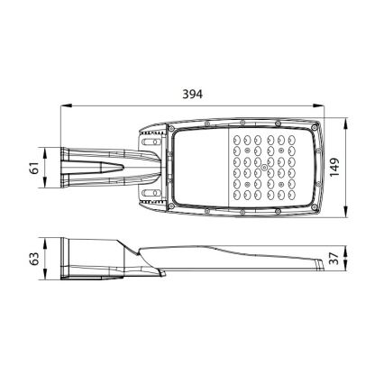LED-katuvalo NOVUM PLUS LED/50W/230V IP65