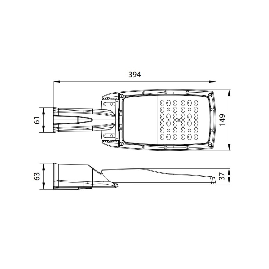 LED-katuvalo NOVUM PLUS LED/50W/230V IP65