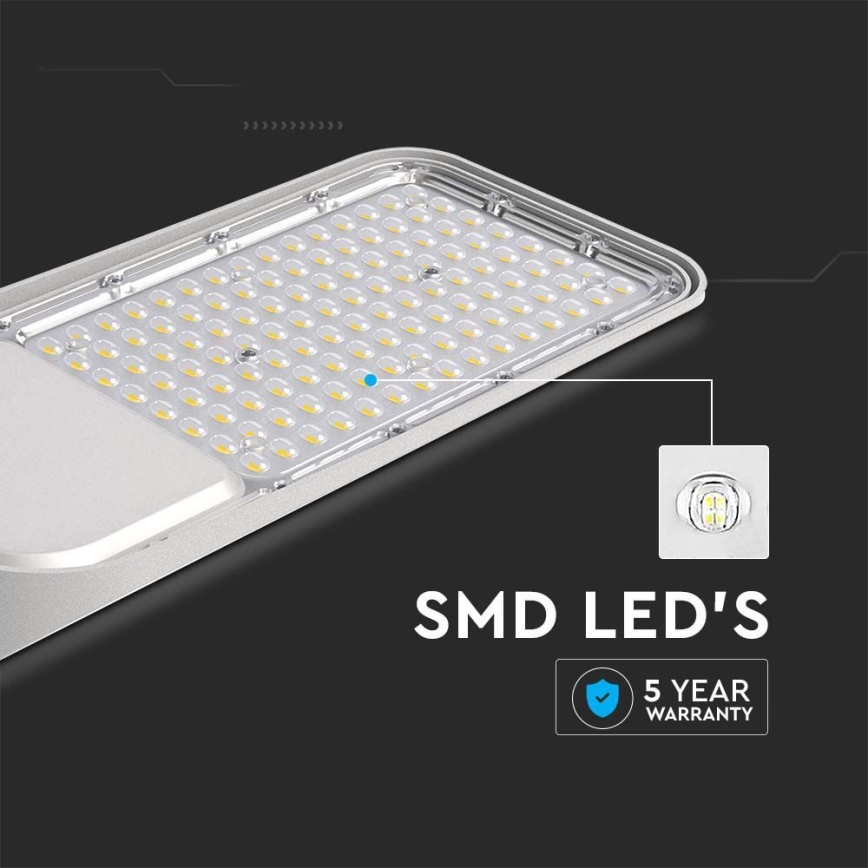 LED-katuvalo SAMSUNG CHIP LED/50W/230V 4000K IP65 harmaa