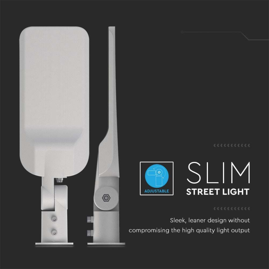 LED-katuvalo SAMSUNG CHIP LED/50W/230V 4000K IP65 harmaa