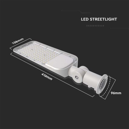 LED-katuvalo SAMSUNG CHIP LED/50W/230V 4000K IP65 harmaa