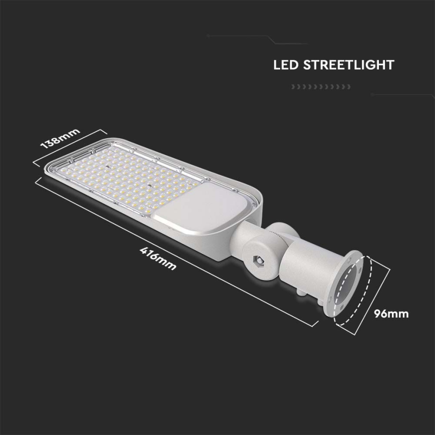 LED-katuvalo SAMSUNG CHIP LED/50W/230V 4000K IP65 harmaa