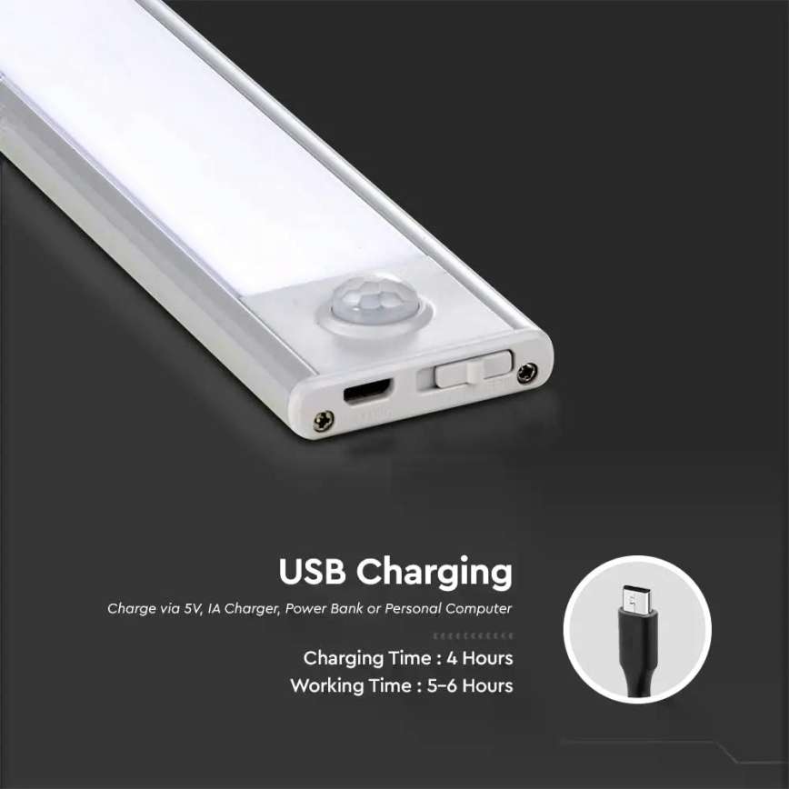 LED Keittiökaapinalusvalo anturilla LED/1,5W/5V 4000K
