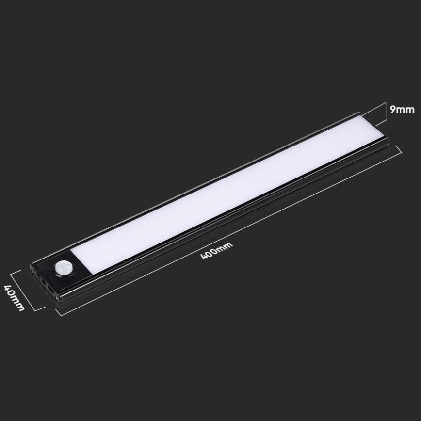 LED Keittiökaapinalusvalo anturilla LED/2W/5V 3000K
