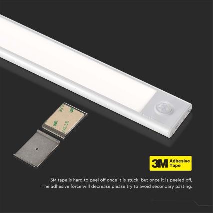 LED Keittiökaapinalusvalo anturilla LED/2W/5V 3000K