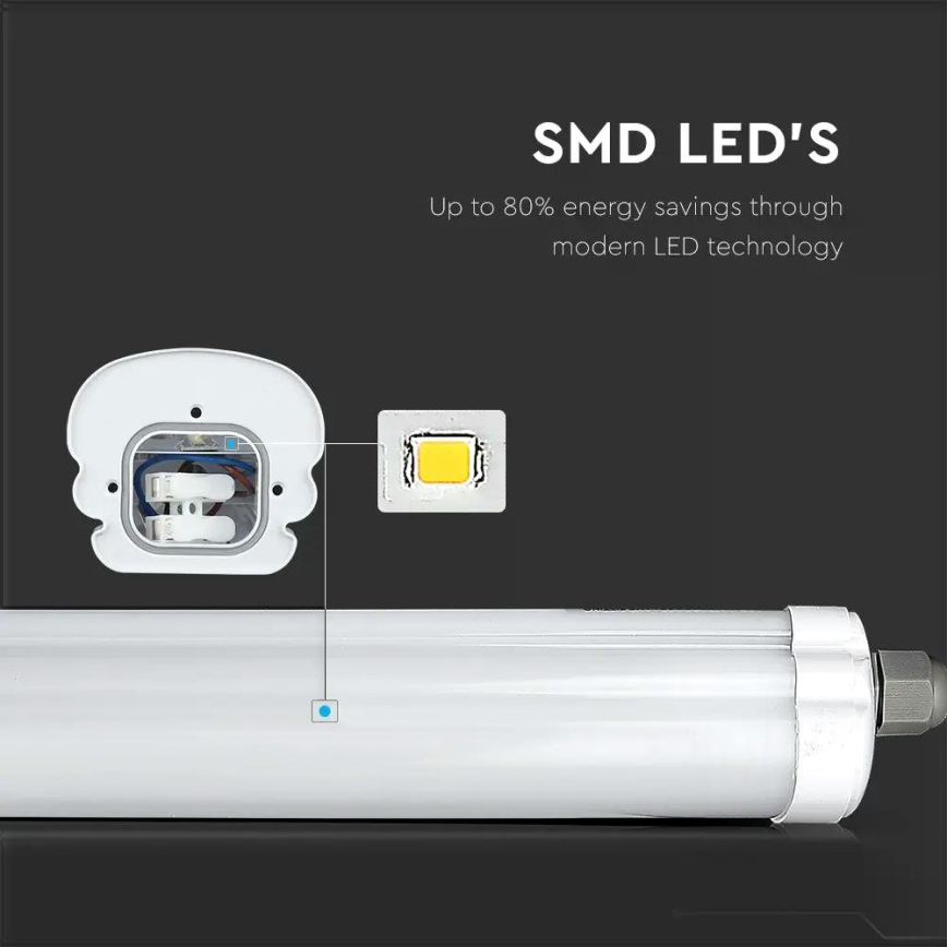 LED Kestävä loistelamppu G-SERIES LED/36W/230V 6400K 120cm IP65