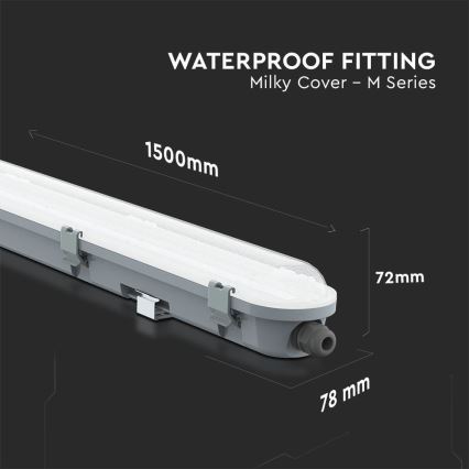 LED Kestävä loistelamppu M-SARJA LED/48W/230V 4000K 150cm IP65