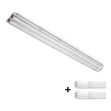 LED Kestävä loistelamppu T8 2xG13/18W/230V 6500K IP65
