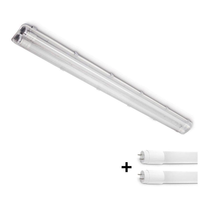 LED Kestävä loistelamppu T8 2xG13/18W/230V 6500K IP65