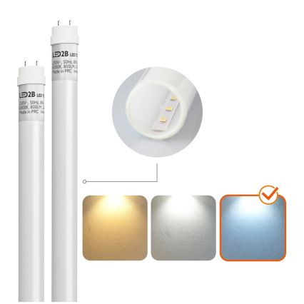 LED Kestävä loistelamppu T8 2xG13/18W/230V 6500K IP65