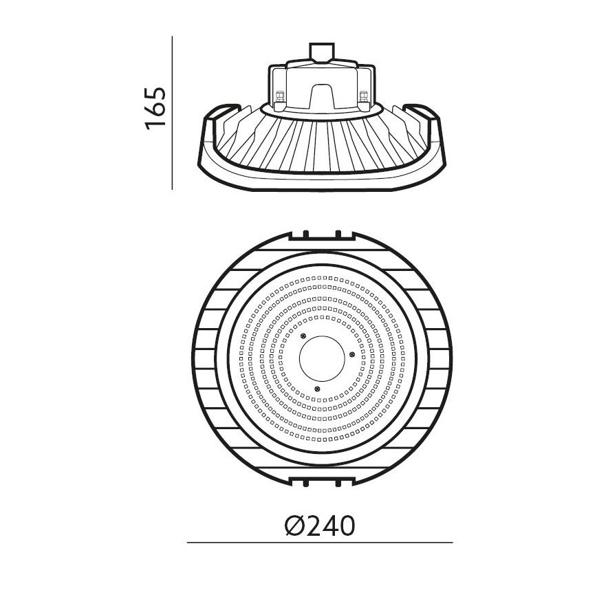 LED Himmennettävä kestävä valo NINA HIGHBAY LED/100W/230V 4000K IP65