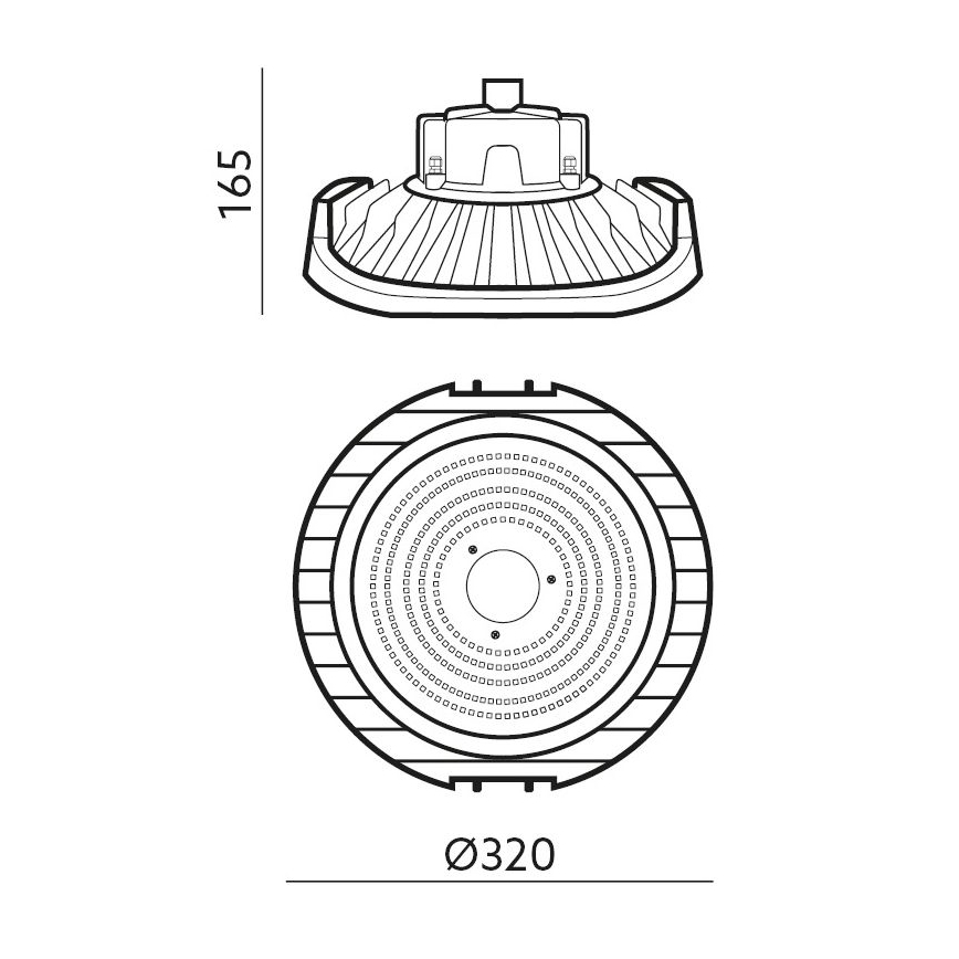 LED Himmennettävä tekninen valo NINA HIGHBAY LED/200W/230V 4000K IP65