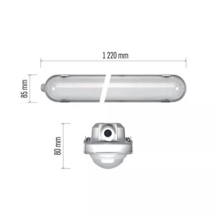 LED Kestävä valo hätämoduulilla EMERGENCY LED/40W/230V 4000K 122 cm IP66