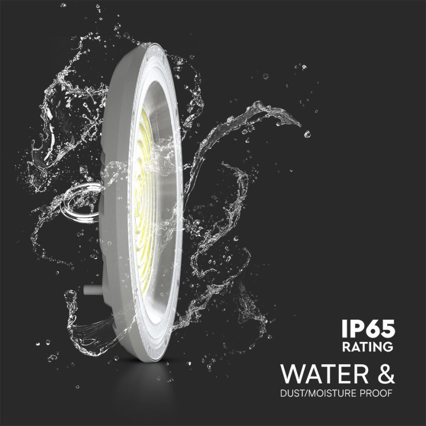LED Kestävä valo High Bay LED/100W/230V 3000/4000/6500K IP65 ø 23,5 cm
