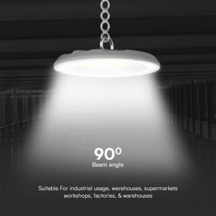 LED Kestävä valo High Bay LED/150W/230V 3000/4000/6500K IP65 ø 27,7 cm