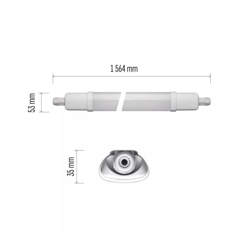 LED Kestävä valo LED/45W/230V IP65 4000K 156,4 cm