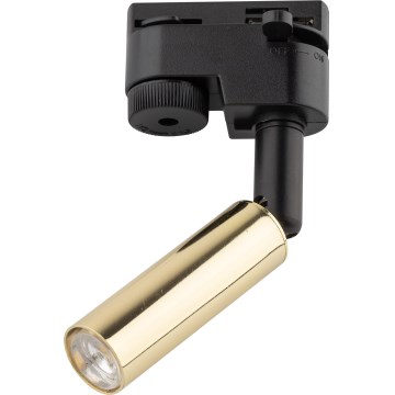 LED-kohdevalaisin 1-vaiheiselle kiskojärjestelmälle LAGOS 1xG9/3W/230V kulta/musta
