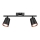 LED-kohdevalaisin 2xLED/5W/230V 3000K musta