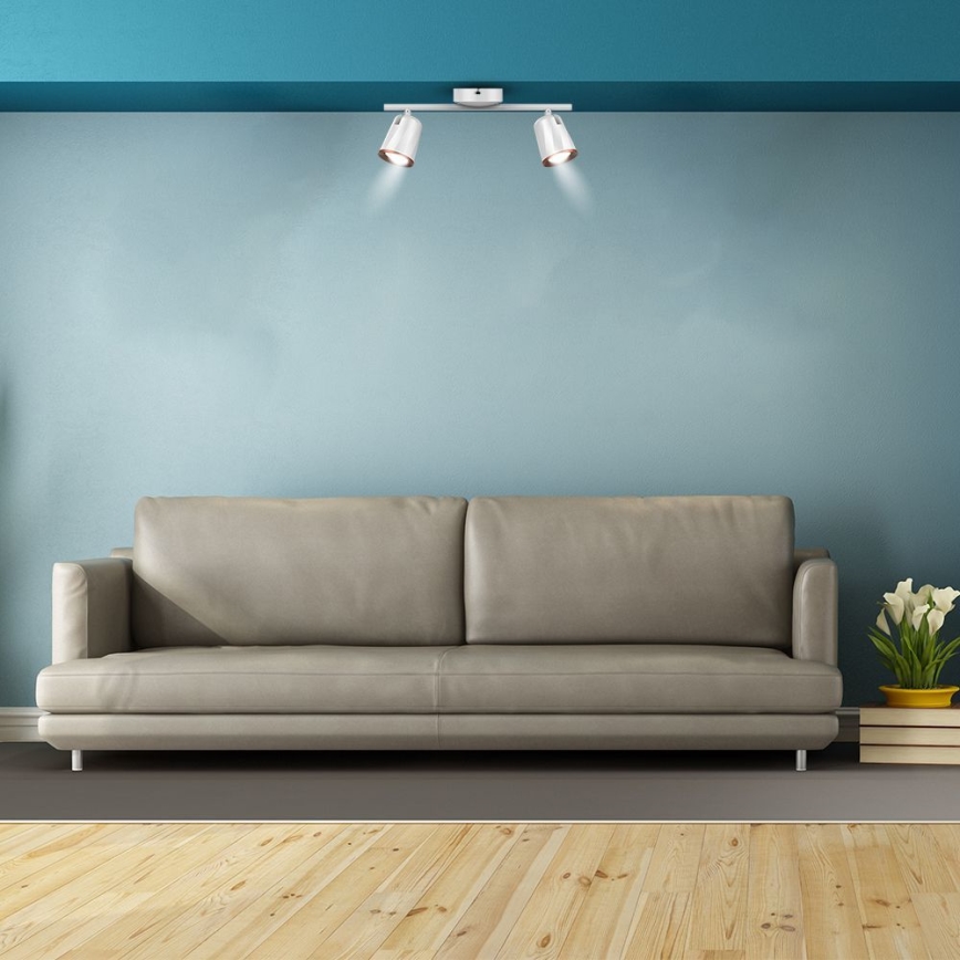 LED-kohdevalaisin 2xLED/5W/230V 3000K valkoinen
