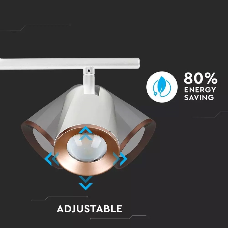 LED-kohdevalaisin 2xLED/6W/230V
