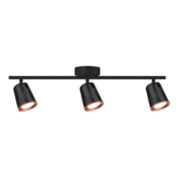 LED-kohdevalaisin 3xLED/5W/230V 3000K musta