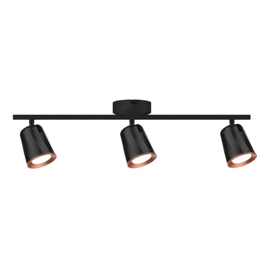 LED-kohdevalaisin 3xLED/5W/230V 4000K musta