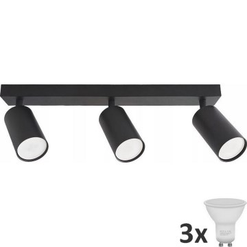 LED-kohdevalaisin ANGIE 3xGU10/6W/230V musta