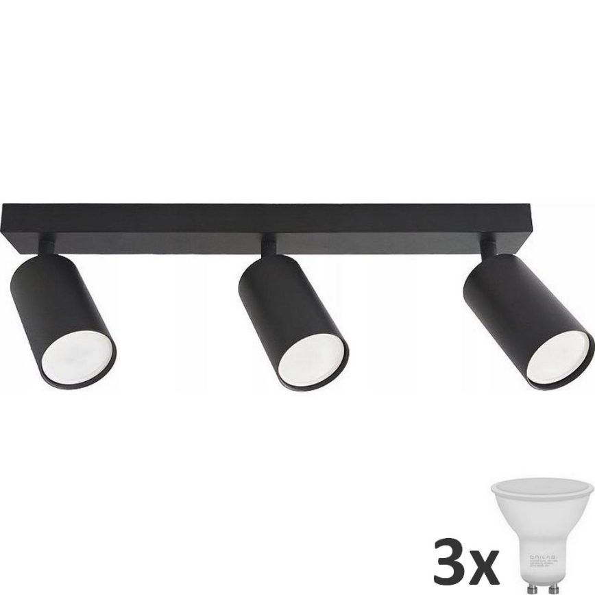 LED-kohdevalaisin ANGIE 3xGU10/6W/230V musta