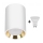 LED-kohdevalaisin CHLOE 1xGU10/6W/230V pyöreä valkoinen/kulta