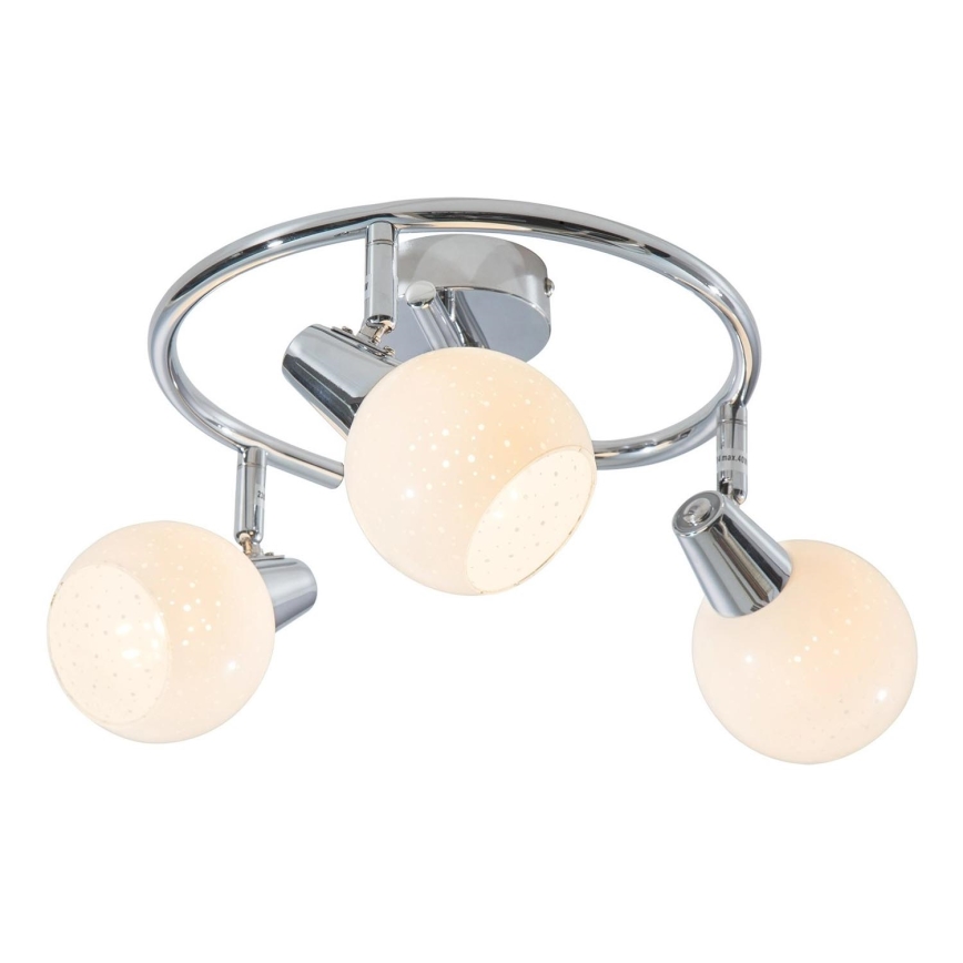 LED-kohdevalaisin DOXY 3xE14/4W/230V kiiltävä kromi