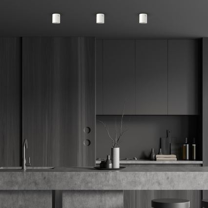 LED-kohdevalaisin GEORGE 1xE27/6W/230V halkaisija 11 cm valkoinen