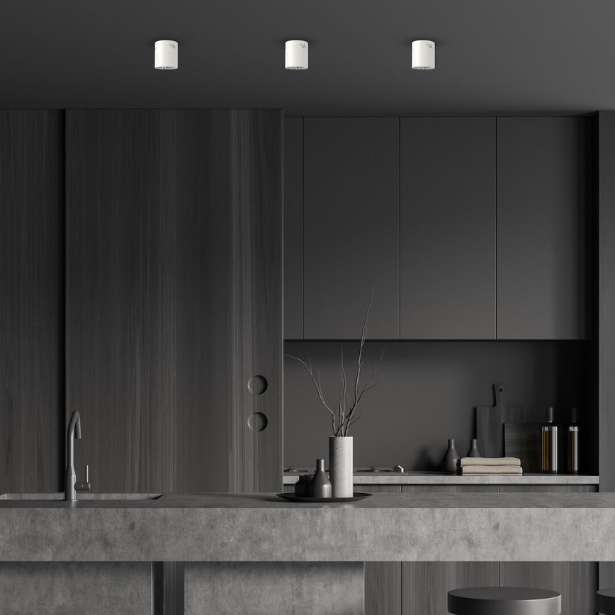 LED-kohdevalaisin GEORGE 1xE27/6W/230V halkaisija 11 cm valkoinen